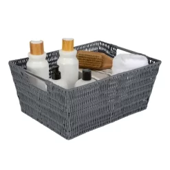 Simplify 3pc Rattan Tote Set With Sterling Silver Handles Charcoal 16 Simplify 3pc Rattan Tote Set With Sterling Silver Handles Charcoal -Cozy Living Deals Store GUEST 7fb123ef 5f04 4da2 9e4e 1ac05984aeb2