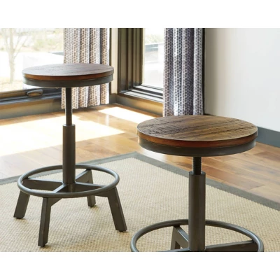 Torjin Adjustable Height Barstool Brown/Gray - Signature Design By Ashley 1 Torjin Adjustable Height Barstool Brown/Gray - Signature Design By Ashley