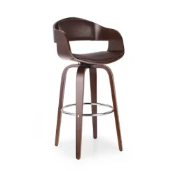 Clyo Mid-Century Modern Upholstered Swivel Barstool - Christopher Knight Home -Cozy Living Deals Store GUEST 7fe30e8c 5b22 4982 ae5e 94b70bac8ee4