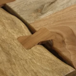 Live Edge With Butterfly Joints And Tapered Legs Console Table Natural/Black - StyleCraft