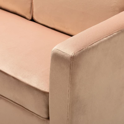 Eldoria Sofa Loveseat With Gold Stainless Leg | Karat Home 2 Eldoria Sofa Loveseat With Gold Stainless Leg | Karat Home - Image 2