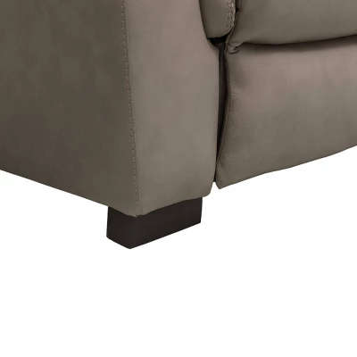 Seymour Top Grain Leather Power Reclining Loveseat Beige - Abbyson Living 6 Seymour Top Grain Leather Power Reclining Loveseat Beige - Abbyson Living - Image 6