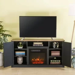 Electric Fireplace And TV Stand For TVs Up To 60" Gray - Home Essentials -Cozy Living Deals Store GUEST 816fa6c0 3b36 4b01 92e2 d0114e23e71d