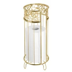 MDesign Metal Toilet Paper Holder Stand - Storage For 3 Rolls -Cozy Living Deals Store GUEST 81ef710e b81e 42e2 ab35 e31ddc6edd46