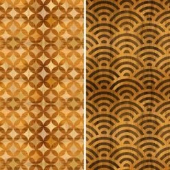 6" Double Sided Japanese Wood Pattern Canvas Room Divider Brown - Oriental Furniture -Cozy Living Deals Store GUEST 82299743 400d 4104 bdca f020e9271813