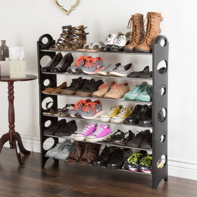 Hastings Home 6-Tier Shoe Storage Rack – Holds Up To 24-Pairs 2 Hastings Home 6-Tier Shoe Storage Rack – Holds Up To 24-Pairs - Image 2