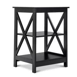 Costway 3-Tier Nightstand End Table Storage Display Shelf Living Room Furniture Black 17 Costway 3-Tier Nightstand End Table Storage Display Shelf Living Room Furniture Black -Cozy Living Deals Store GUEST 829f1638 234f 4cc0 b058 2945d0e7d4b9