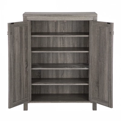 FC Design Modern 2-Door Shoe Storge Cabinet For 15 Pairs Of Shoes 4 FC Design Modern 2-Door Shoe Storge Cabinet For 15 Pairs Of Shoes - Image 4