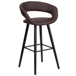 Merrick Lane Wood Ultramodern Bar Counter Stool With Upholstered Seat -Cozy Living Deals Store GUEST 83a9cf4d a8d9 4acf 9e41 05af442c7e68