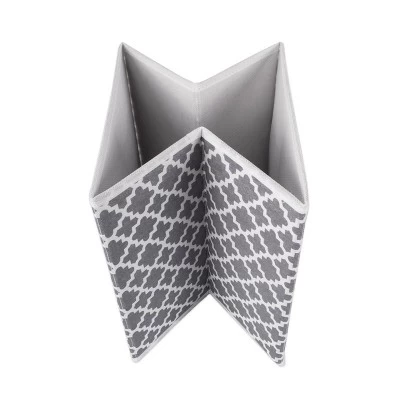 Set Of 2 13"x13"x13" Nonwoven Polyester Lattice Storage Cube Gray - Design Imports 5 Set Of 2 13"x13"x13" Nonwoven Polyester Lattice Storage Cube Gray - Design Imports - Image 5