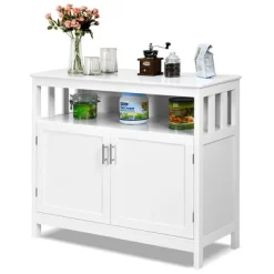 Costway Kitchen Buffet Server Sideboard Storage Cabinet W/2 Doors & Shelf WhiteBlack -Cozy Living Deals Store GUEST 84c49a9d aa96 4b22 8088 4c827957c8b4