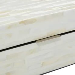 Set Of 2 Shell Mosaic Patterned Wood Box White - Olivia & May -Cozy Living Deals Store GUEST 84c657e4 f342 4f0b 9e62 07aad831662c