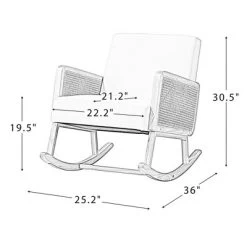 Adena Rocking Accent Chair With Rattan Arms | Karat Home-Beige 17 Adena Rocking Accent Chair With Rattan Arms | Karat Home-Beige -Cozy Living Deals Store GUEST 8559e094 3070 4036 a727 bccb59176b08