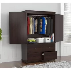 70.9" Video Combo Armoire Espresso - Inval -Cozy Living Deals Store GUEST 859e899f 6e29 456b b4cb c3e48f46ad43