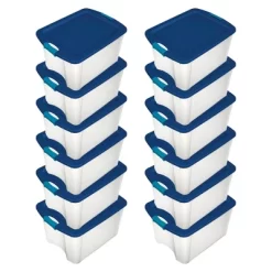 Sterilite 18 Gallon Stackable Latch And Carry Plastic Storage Container With Indexed Lids For Home, Office, Closet, Playroom, & Garage -Cozy Living Deals Store GUEST 868a4716 c483 41a6 8f0d bf0029c8e7e2