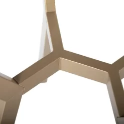 24" Architect Round End Table Gold/Clear Glass - Studio Designs Home -Cozy Living Deals Store GUEST 879c9cd3 bf2f 45a6 a52c 97f4fd702526