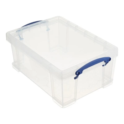 Really Useful Box Stackable 9 Liter Plastic Storage Container Bin With Snap Lid And Built-In Clip Lock Handles For Home & Office Organization (5 Pack) 1 Really Useful Box Stackable 9 Liter Plastic Storage Container Bin With Snap Lid And Built-In Clip Lock Handles For Home & Office Organization (5 Pack)