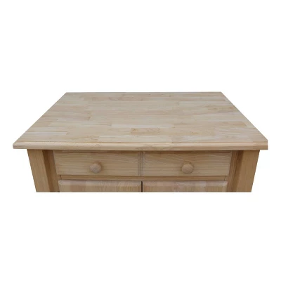 Daisy Kitchen Work Center - Unfinished - International Concepts 8 Daisy Kitchen Work Center - Unfinished - International Concepts - Image 8