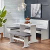 3pc Polly Upholstered Nook Dining Set - Buylateral