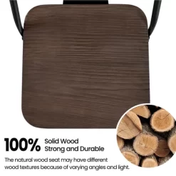 Yaheetech 24" Low Back Metal Counter Height Bar Stools With Wood Seat & Footrest, Set Of 4 -Cozy Living Deals Store GUEST 88edda4c 9f06 4300 ba6d ef5908683fbc