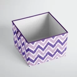 Bacati - MixNMatch Purple Storage Box Large