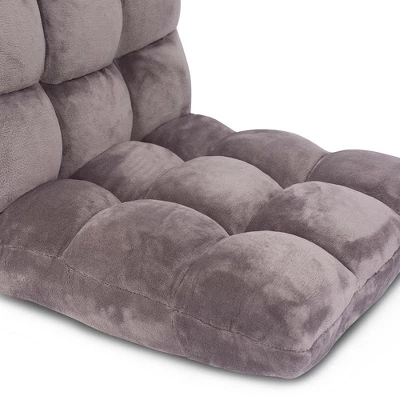 BirdRock Home Adjustable 14-Position Memory Foam Floor Chair - Grey 8 BirdRock Home Adjustable 14-Position Memory Foam Floor Chair - Grey - Image 8