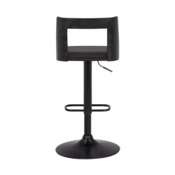 Milan Adjustable Swivel Faux Leather Metal Barstool Black - Armen Living -Cozy Living Deals Store GUEST 8aa07936 aa77 4456 a0cf a71a04840460