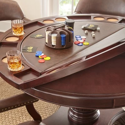 Tournament Dining And Game Table Brown - Steve Silver Co. 1 Tournament Dining And Game Table Brown - Steve Silver Co.