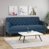 Postwick Contemporary Tufted Sofa Navy Blue - Christopher Knight Home