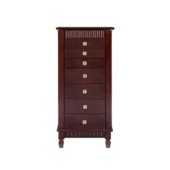 Tierra Contemporary Jewelry Armoire Merlot Brown - Powell Company -Cozy Living Deals Store GUEST 8b5057ec b161 4189 8f6f a32bf7a39627