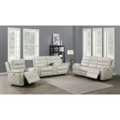 Duval Power Recliner Sofa Ivory - Steve Silver Co. -Cozy Living Deals Store GUEST 8b905c1b 0b0c 4fc2 99fa 64a295bcbf52