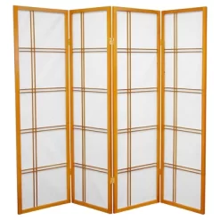5 Ft. Tall Double Cross Shoji Screen (4 Panels) - Oriental Furniture -Cozy Living Deals Store GUEST 8bd5be30 2845 4268 bff0 59c51ea60f33