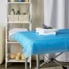 Stockroom Plus 25 Pack Disposable Massage Table Sheets, Spa Bed Cover For Tattoo Chair, Salon, Chiropractor, Blue, 31x78 In