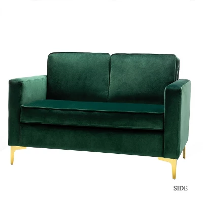 Eldoria Sofa Loveseat With Gold Stainless Leg | Karat Home 11 Eldoria Sofa Loveseat With Gold Stainless Leg | Karat Home - Image 11