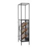 Modern Wood Standing Wine Rack Black - Olivia & May