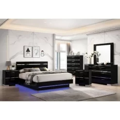 6pc Cavatao Bedroom Set With Led Light - MiBasics