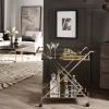 Rosanne Champagne Bar Cart Gold - Inspire Q