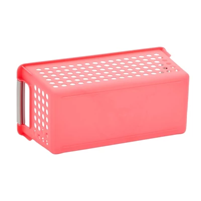 Farmlyn Creek 4 Pack Plastic Storage Baskets Bins With Handles For Shelves, Closet Organizer, 4 Colors 6 Farmlyn Creek 4 Pack Plastic Storage Baskets Bins With Handles For Shelves, Closet Organizer, 4 Colors - Image 6