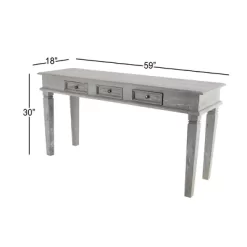 Rustic Mahogany Console Table Gray - Olivia & May 17 Rustic Mahogany Console Table Gray - Olivia & May -Cozy Living Deals Store GUEST 8f440143 d566 4162 ab99 b37f9e3ffc5b
