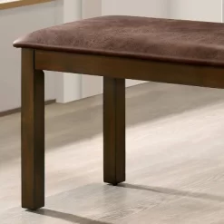 43" Coulter Padded Seat Bench Walnut/Brown - HOMES: Inside + Out -Cozy Living Deals Store GUEST 8f4b65ff 0ea5 480d b32d f2376de62ba3