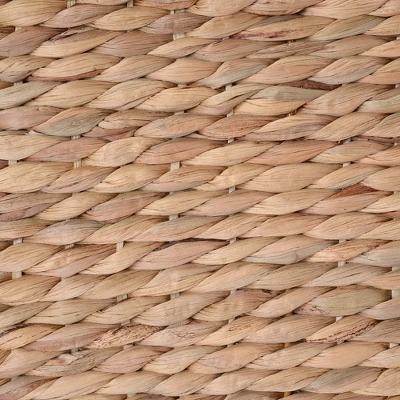 Set Of 2 Handmade Wicker Storage Cubes - 12-Inch Square Foldable Baskets With Handles - Made Of Hand-Twisted Water Hyacinth By Villacera (Natural) 7 Set Of 2 Handmade Wicker Storage Cubes - 12-Inch Square Foldable Baskets With Handles - Made Of Hand-Twisted Water Hyacinth By Villacera (Natural) - Image 7