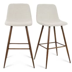 26" Bingo Walnut Leg With Upholstered Counter Height Stool (Set Of 2 )-Maison Boucle 17 26" Bingo Walnut Leg With Upholstered Counter Height Stool (Set Of 2 )-Maison Boucle -Cozy Living Deals Store GUEST 90a69d02 d7c5 4242 ae9c 089980d184b8