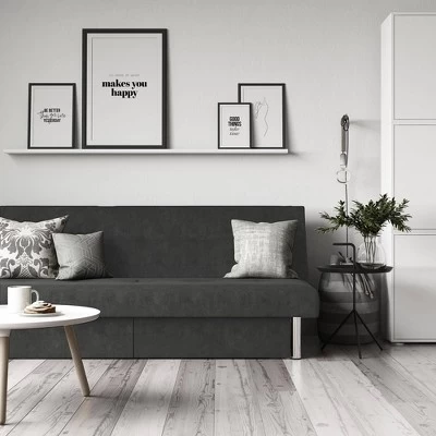 Saddie Futon With Storage Drawers Gray - Room & Joy 3 Saddie Futon With Storage Drawers Gray - Room & Joy - Image 3