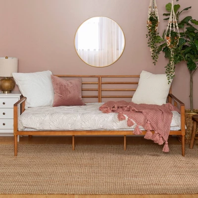 Mid Century Modern Solid Wood Spindle Daybed - Saracina Home 1 Mid Century Modern Solid Wood Spindle Daybed - Saracina Home