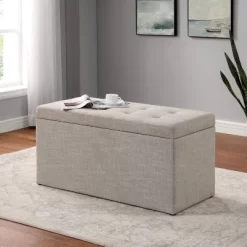 Hilltop Storage Bench With 2 Ottomans Beige - HOMES: Inside + Out 10 Hilltop Storage Bench With 2 Ottomans Beige - HOMES: Inside + Out -Cozy Living Deals Store GUEST 919c788c 6c10 4a36 80d6 98abbba11e31