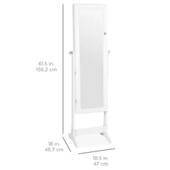 Best Choice Products 6-Tier Standing Mirror Lockable Storage Organizer Cabinet Armoire W/ LED Lights -Cozy Living Deals Store GUEST 91e810c5 01eb 484f 88ca 3304e8b492b9