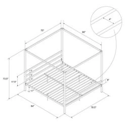 Briella Metal Canopy Bed - Room & Joy 16 Briella Metal Canopy Bed - Room & Joy -Cozy Living Deals Store GUEST 920ad821 3fac 46f2 b07c 040a103b866f