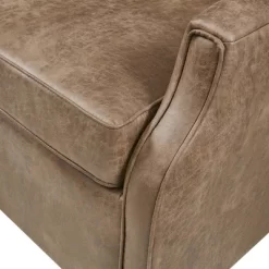 Glaser Faux Leather Swivel Chair Brown - Madison Park -Cozy Living Deals Store GUEST 92c1f2c5 cf89 4793 80ef f7b93b389957