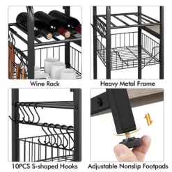 Yaheetech 4-Tier 55" Kitchen Baker's Rack With Power Outlet 11 Yaheetech 4-Tier 55" Kitchen Baker's Rack With Power Outlet -Cozy Living Deals Store GUEST 92f9dab6 4f04 456a bd17 6341a673e594