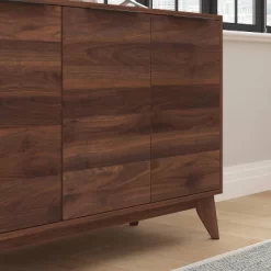 60" Haisley Mid-Century Modern Storage Buffet TV Stand For TVs Up To 64" With Adjustable Shelves Dark Walnut - Taylor & Logan -Cozy Living Deals Store GUEST 930d2fe7 cf0c 4529 a242 d9cc302aaa4f